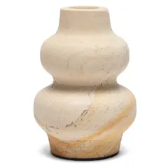 BASEMENT HOME - Jarrón Stone Blanco 12X17Cm