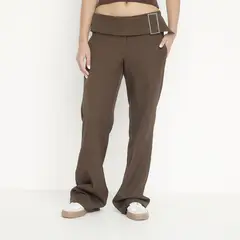 SYBILLA - Pantalón Tiro Medio Mujer