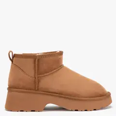 UNIVERSITY CLUB - Bota Mujer Camel