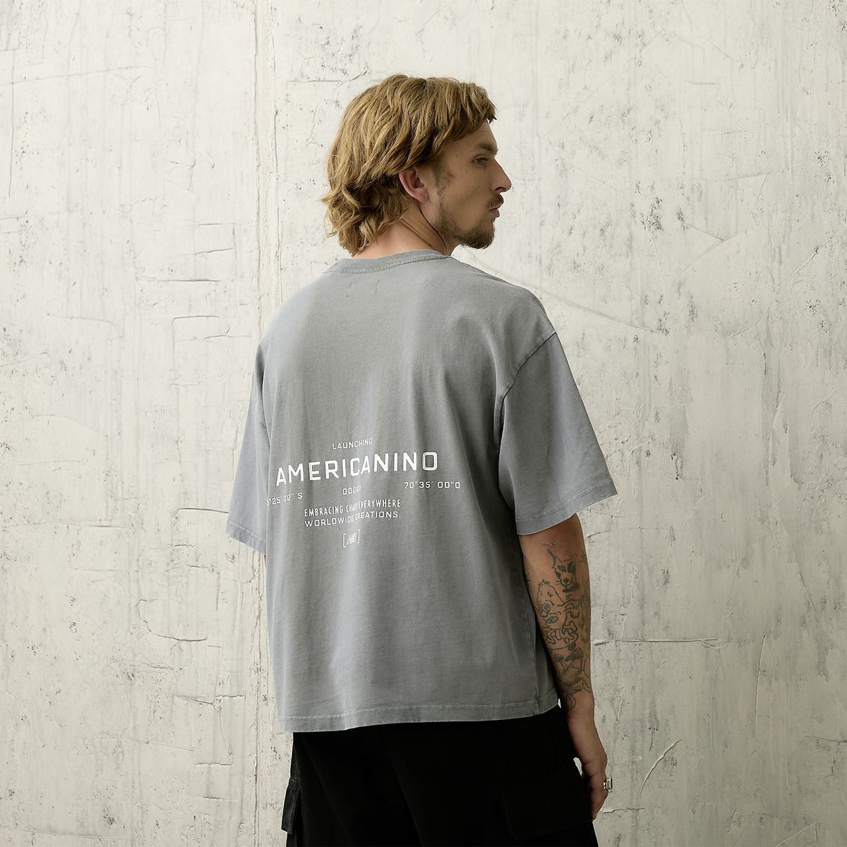 AMERICANINO - Polera Manga Corta Hombre Americanino