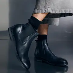 AMERICANINO - Botín Hombre Cuero Negro