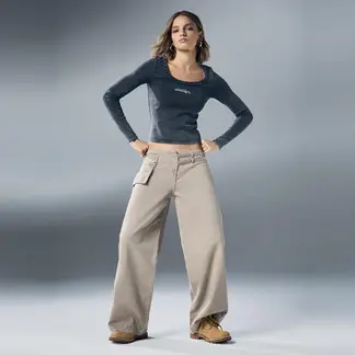 AMERICANINO - Jeans Wide Leg Mujer