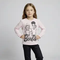 BARBIE - Polera Niña Algodón