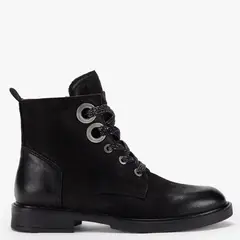 AMERICANINO - Botín Mujer Cuero Negro