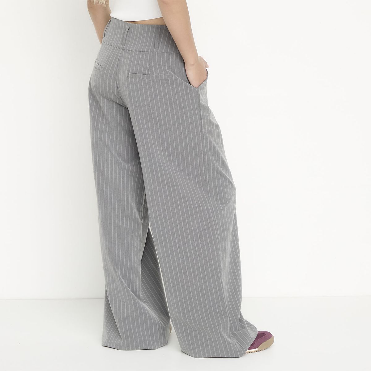 SYBILLA - Pantalón Sastrero Tiro Medio Mujer Sybilla