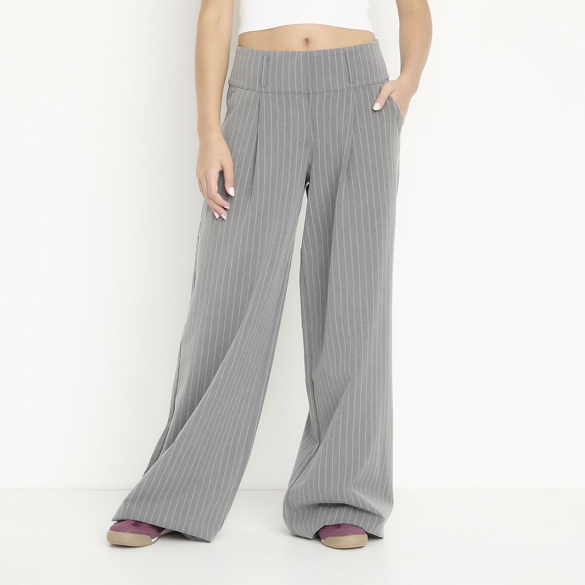 SYBILLA - Pantalón Sastrero Tiro Medio Mujer Sybilla