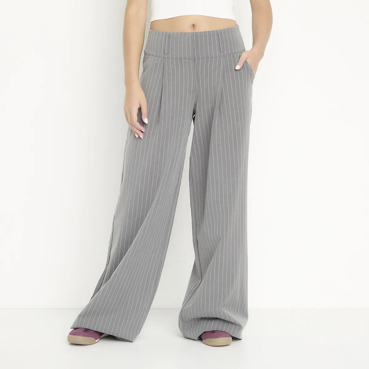 SYBILLA - Pantalón Sastrero Tiro Medio Mujer Sybilla