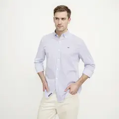 UNIVERSITY CLUB - Camisa Manga Larga Algodón Hombre