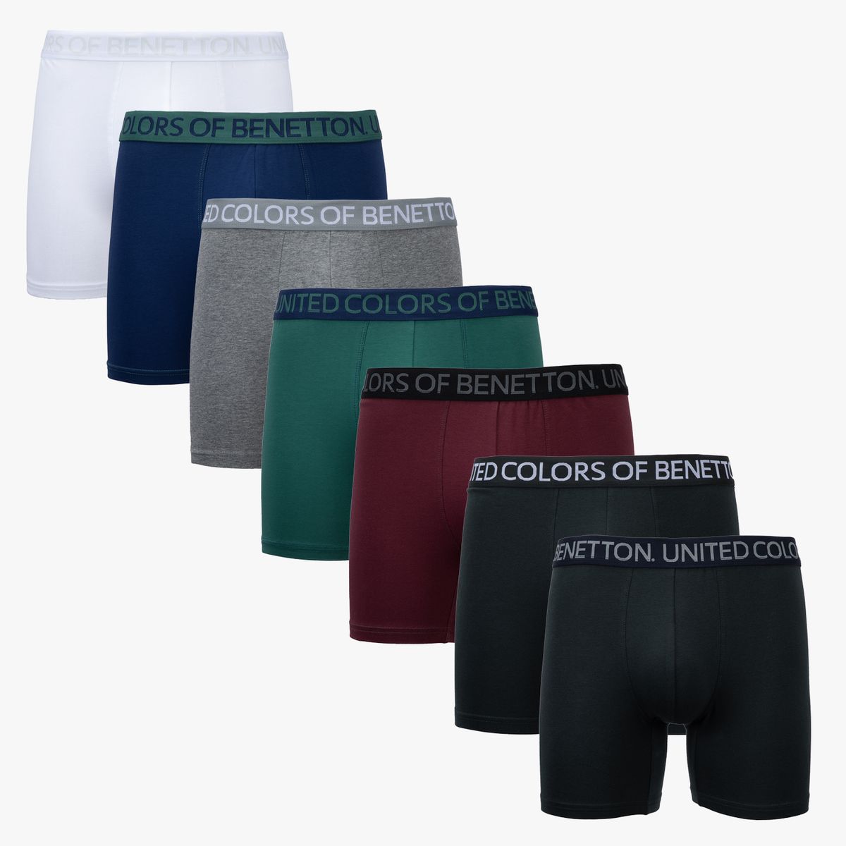 BENETTON - Pack de 7 Boxers Hombre Benetton