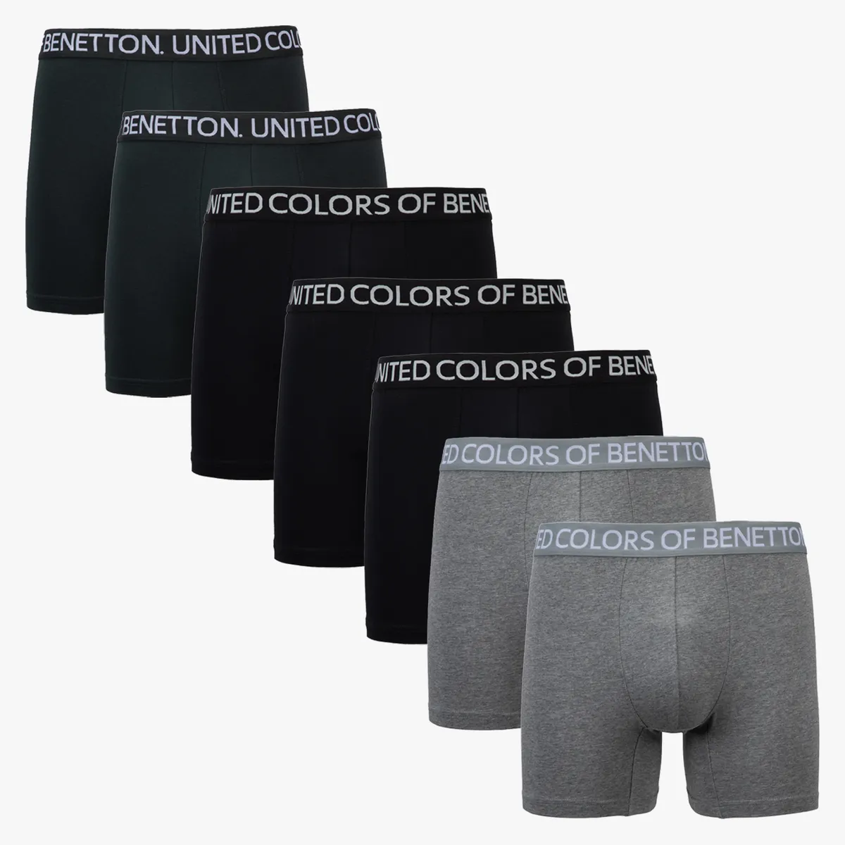 BENETTON - Pack de 7 Boxers Hombre Benetton