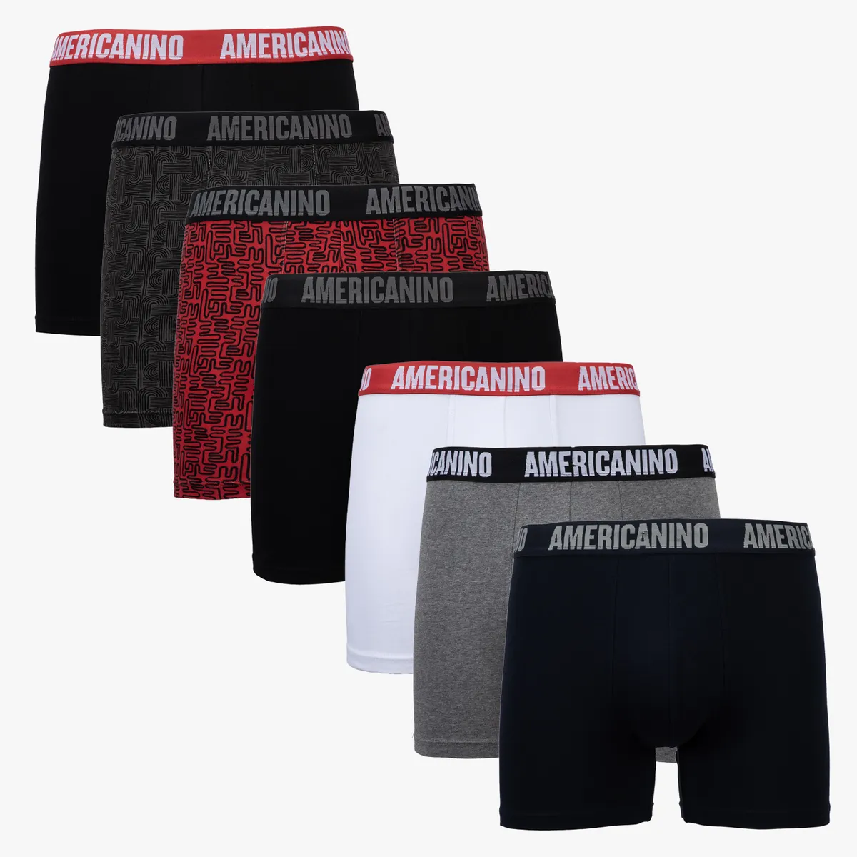 AMERICANINO - Pack de 7 Boxers Hombre Americanino