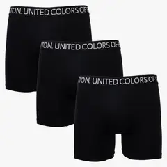 BENETTON - Pack De 3 Boxers Medios Algodón Hombre