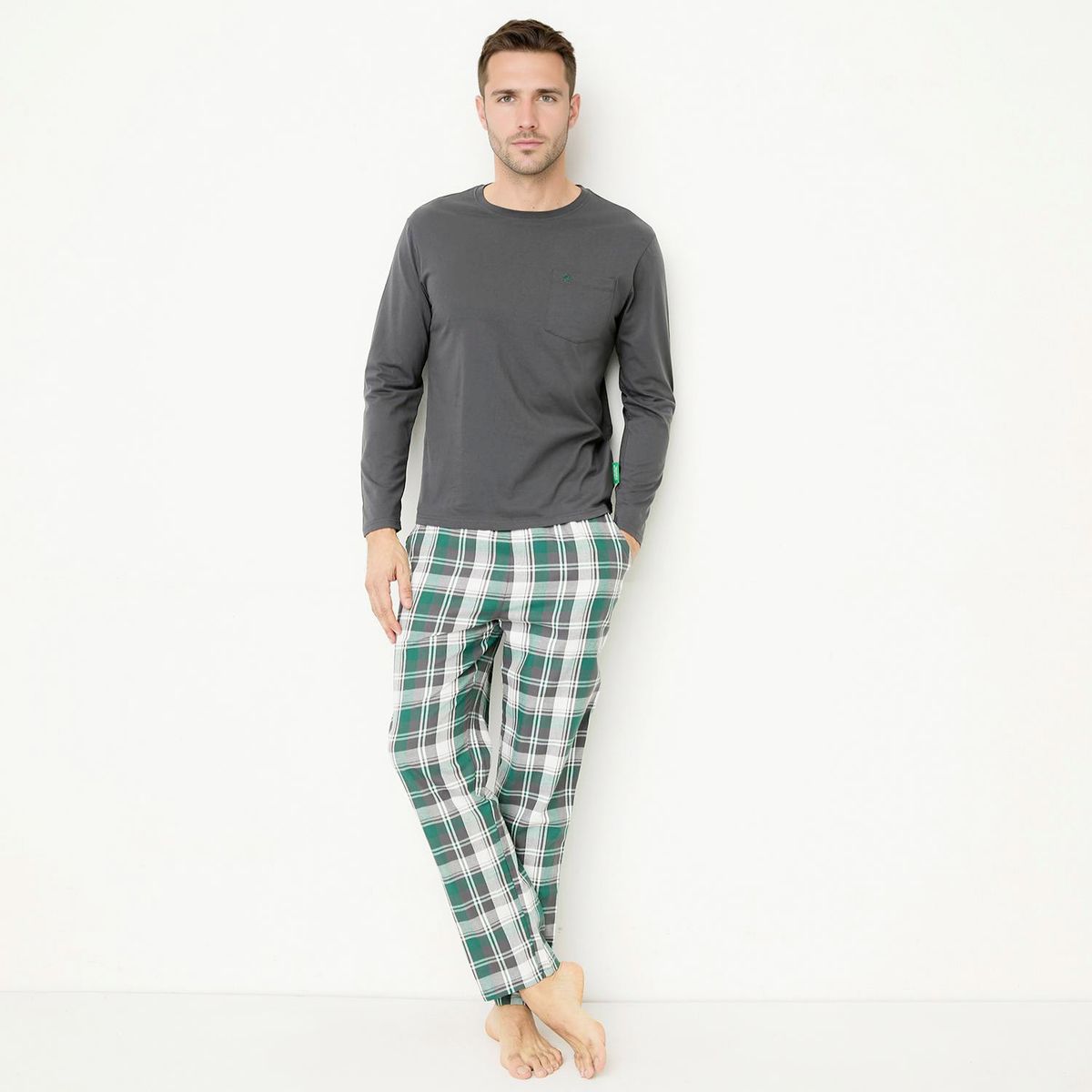 BENETTON - Pijama Manga Larga Hombre Benetton