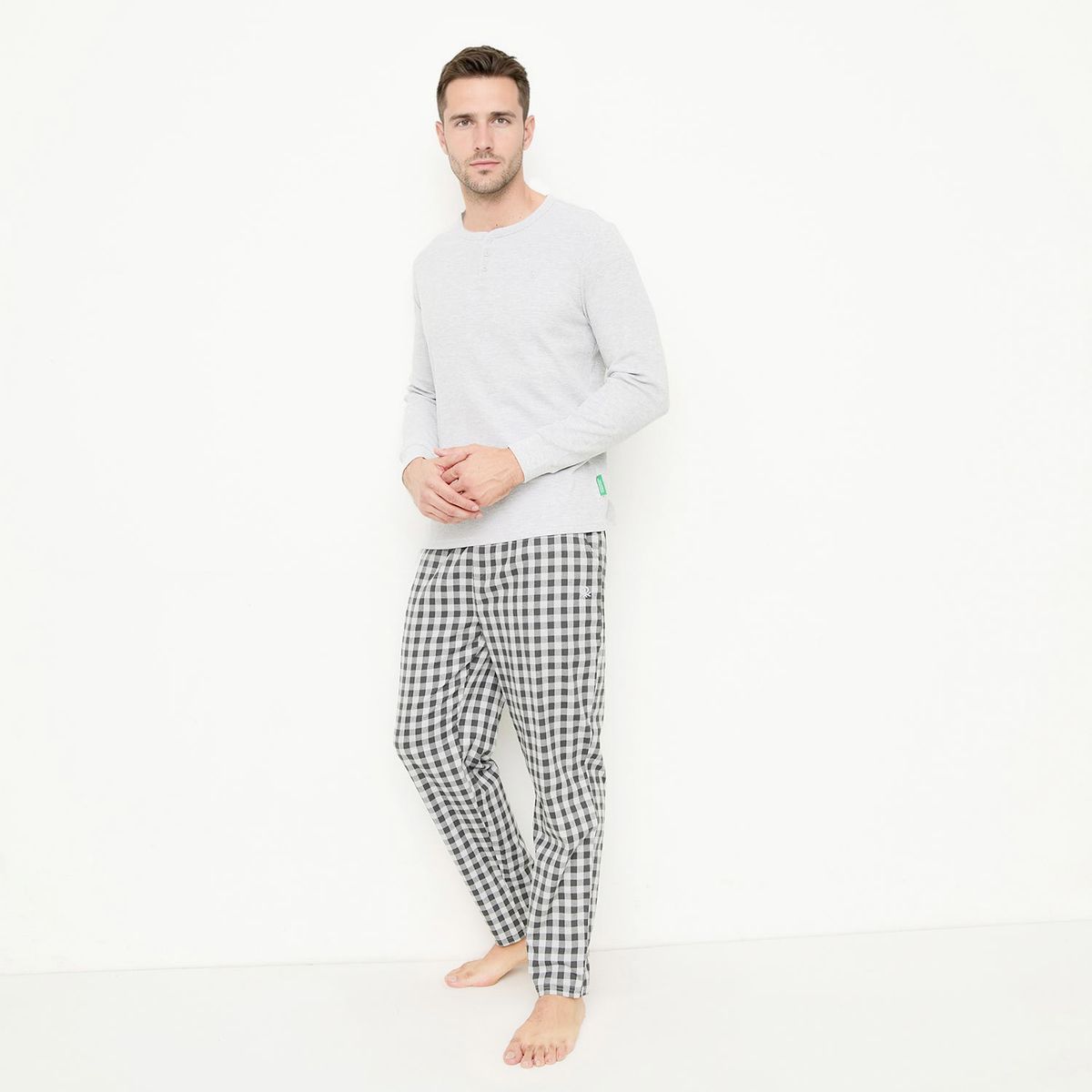 BENETTON - Pijama Manga Larga Hombre Benetton
