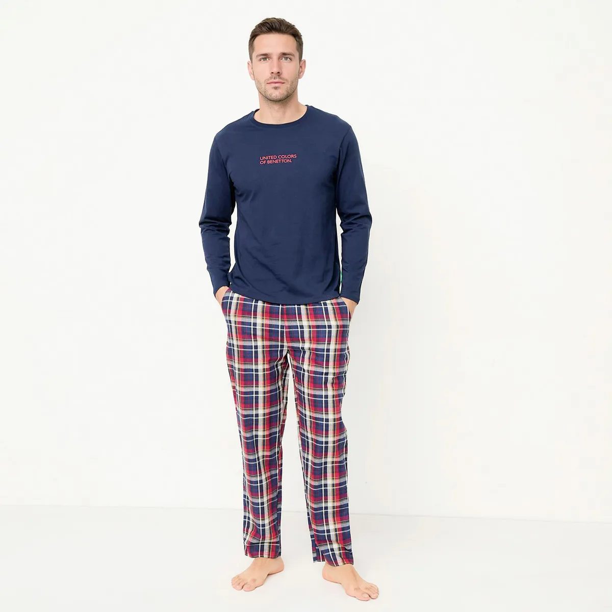 BENETTON - Pijama Manga Larga Hombre Benetton