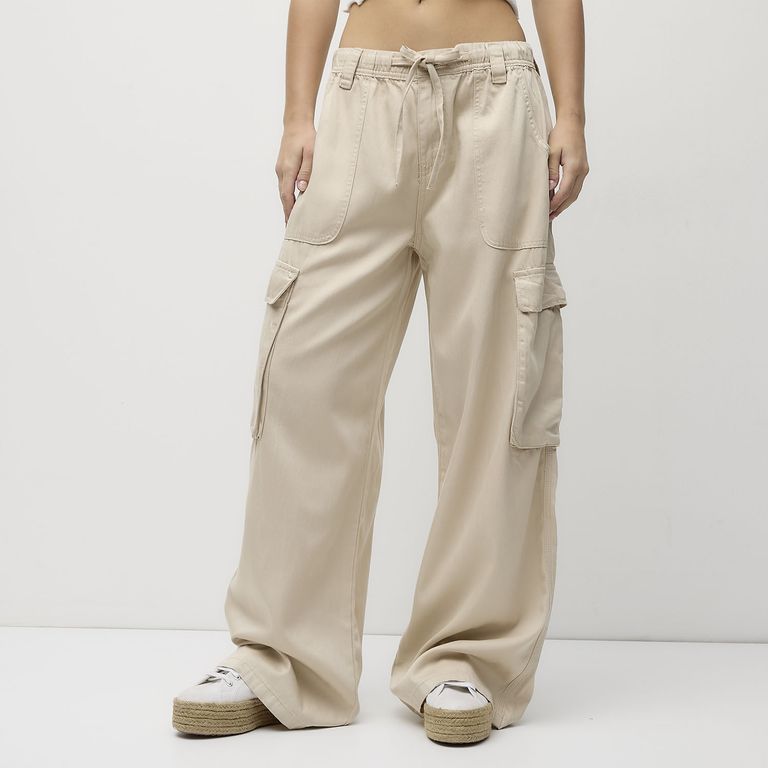 DOO AUSTRALIA Jeans Cargo Tiro Medio Mujer