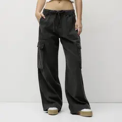 DOO AUSTRALIA - Jeans Cargo Tiro Medio Mujer