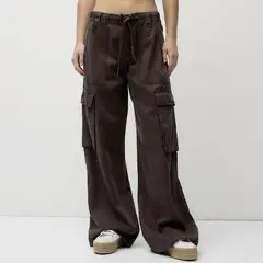 DOO AUSTRALIA - Jeans Cargo Tiro Medio Mujer