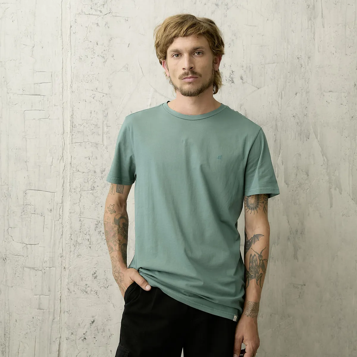 AMERICANINO - Polera Manga Corta Algodón Hombre Estilo Casual Americanino
