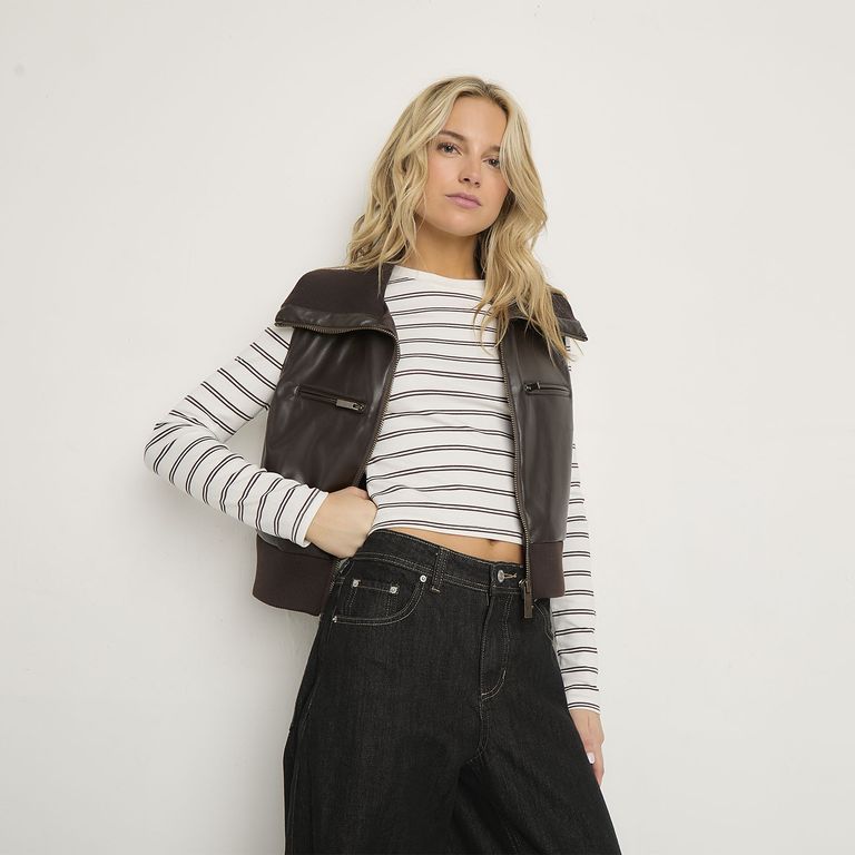 SYBILLA Chaqueta sin Mangas Mujer