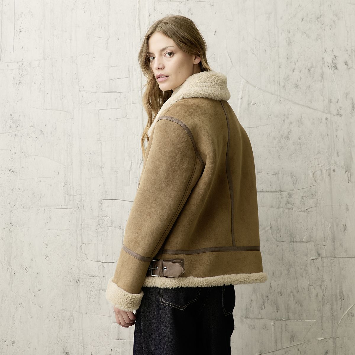 AMERICANINO - Chaqueta Efecto Pelo Mujer Americanino