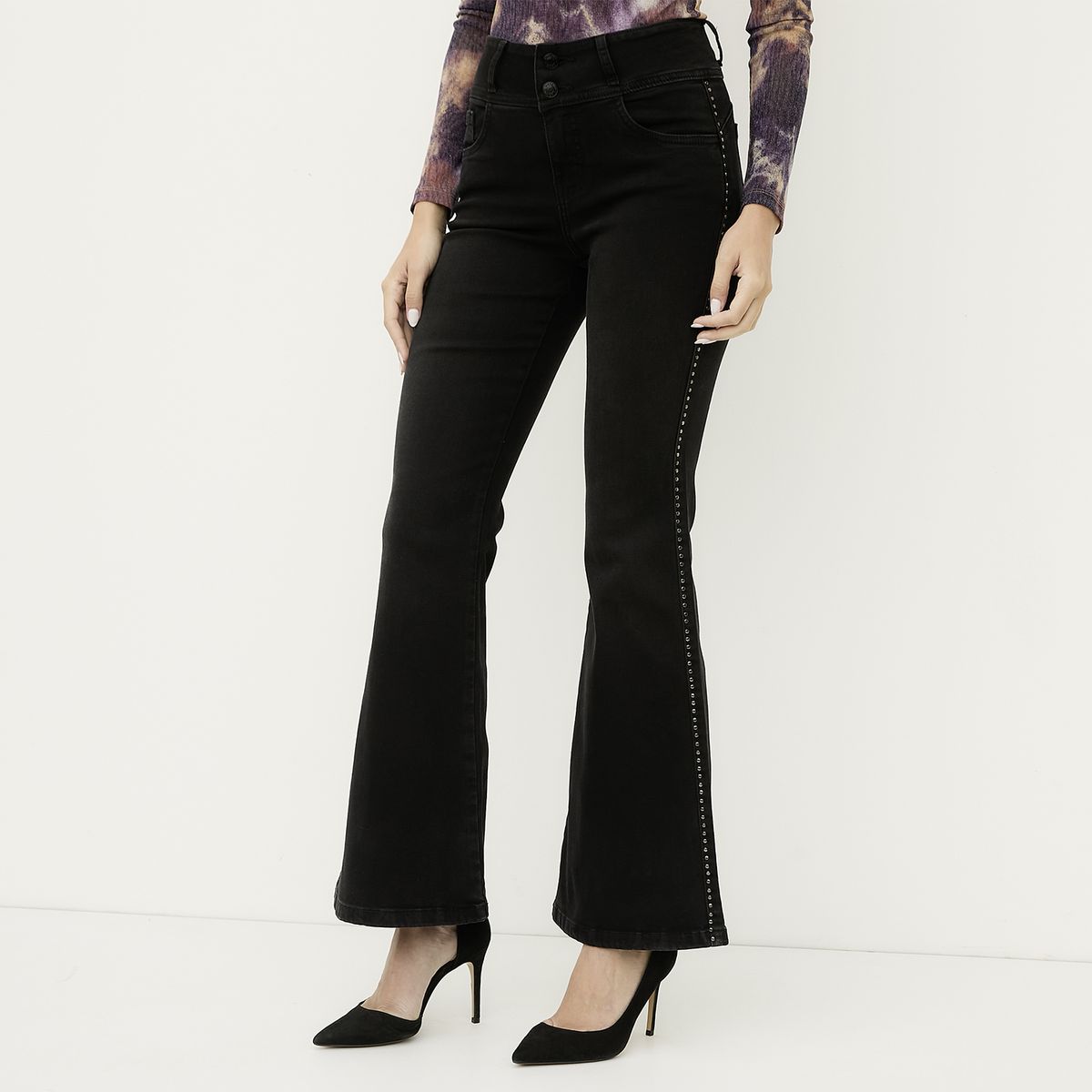 MOSSIMO - Jeans Flare Mujer Mossimo