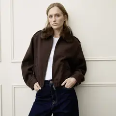 BASEMENT - Chaqueta Cuello Pelo Mujer
