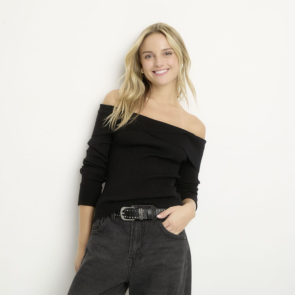 SYBILLA - Sweater Off Shoulder Mujer Sybilla