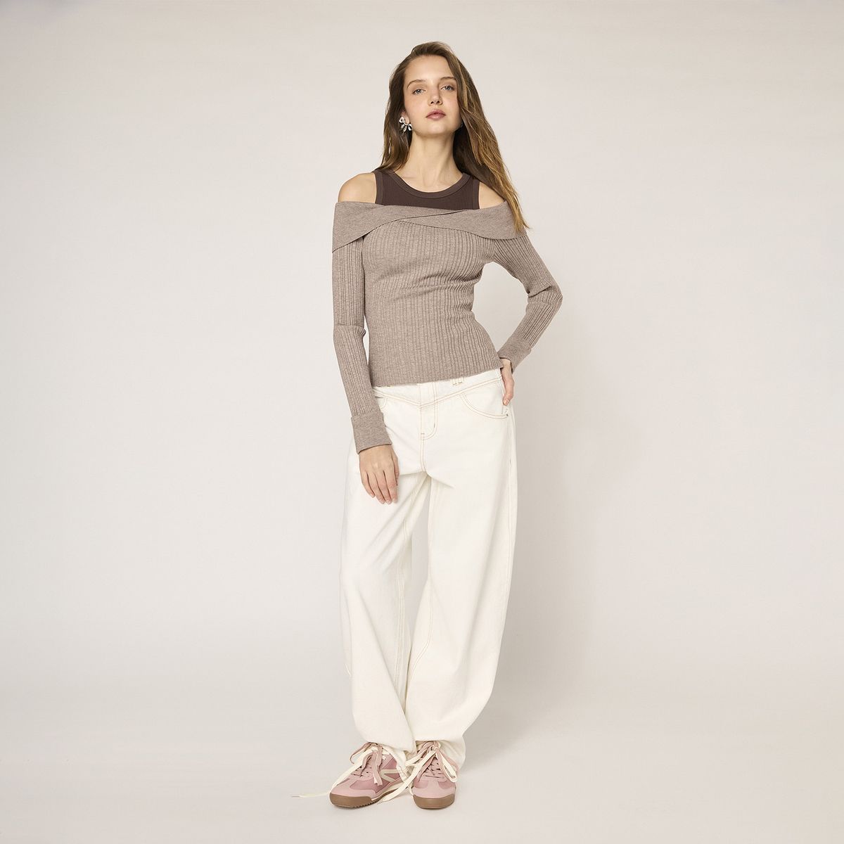 SYBILLA - Sweater Off Shoulder Mujer Sybilla