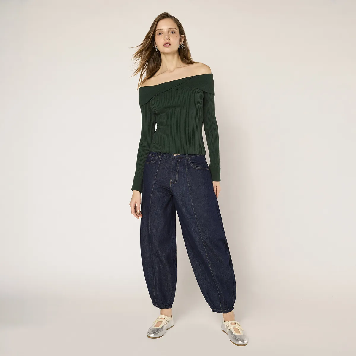 SYBILLA - Sweater Off Shoulder Mujer Sybilla