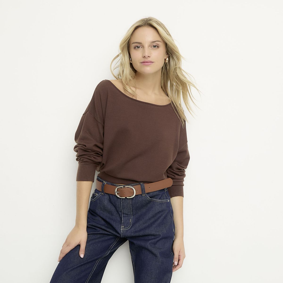 SYBILLA - Sweater Off Shoulder Mujer