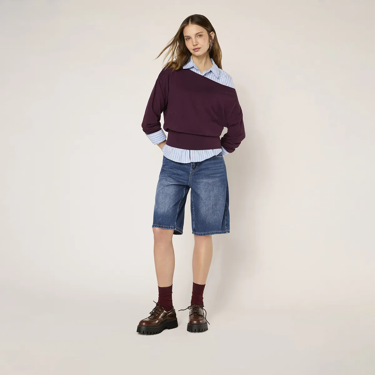 SYBILLA - Sweater Off Shoulder Mujer