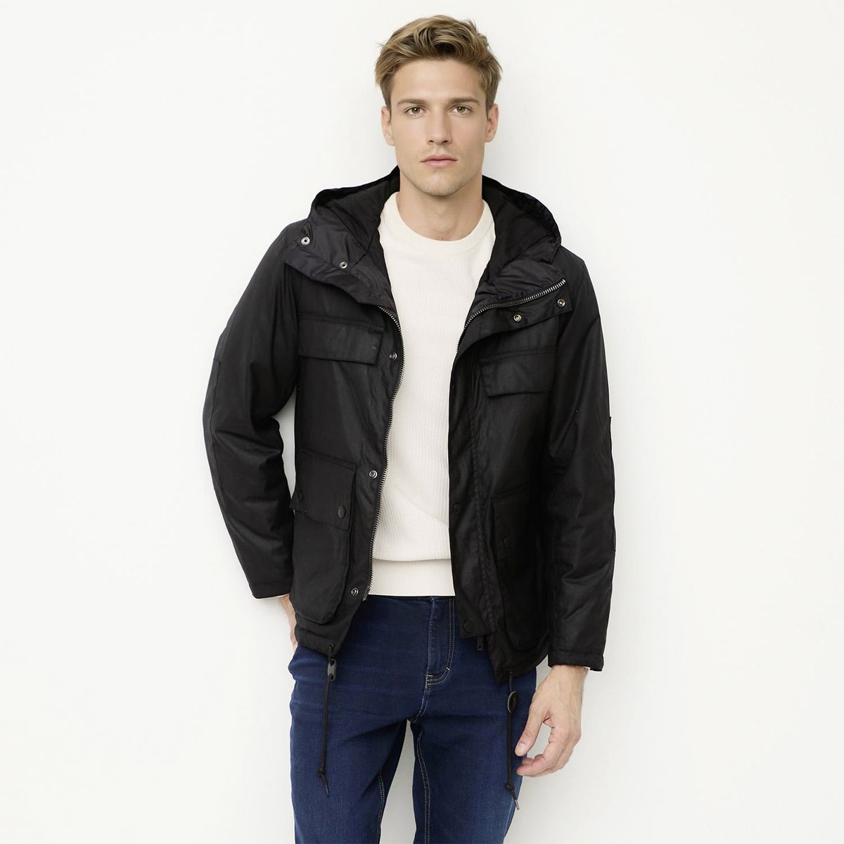 WOLF&HANK - Chaqueta Enceradaa Hombre Wolf&Hank