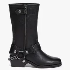 AMERICANINO - Bota Mujer Cuero Negro