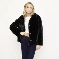 SYBILLA - Chaqueta Efecto Pelo Mujer