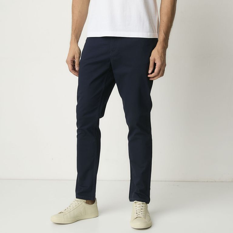 Pantalón Slim Fit Algodón Casual Hombre