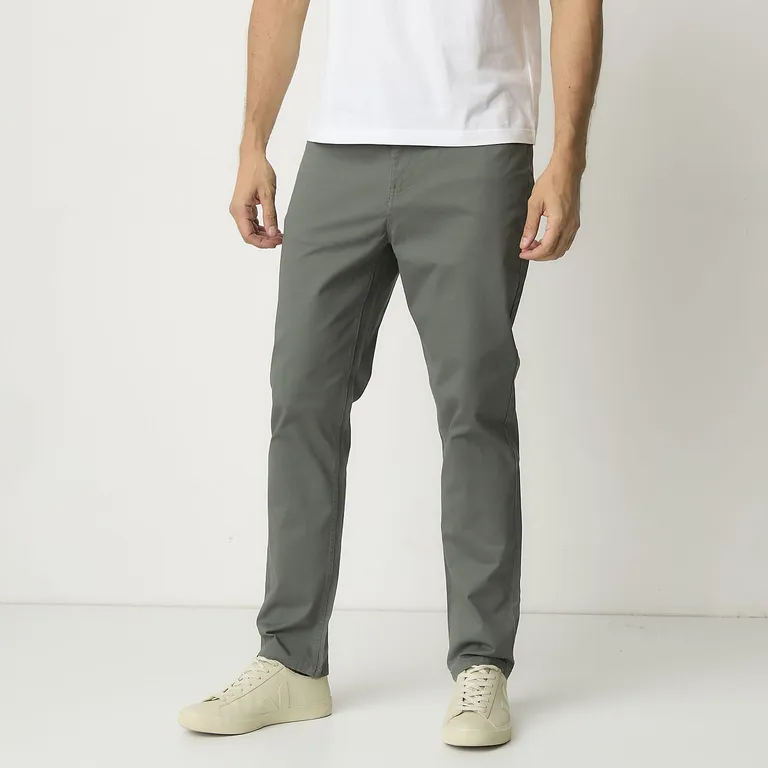 Pantalón Slim Fit Algodón Casual Hombre