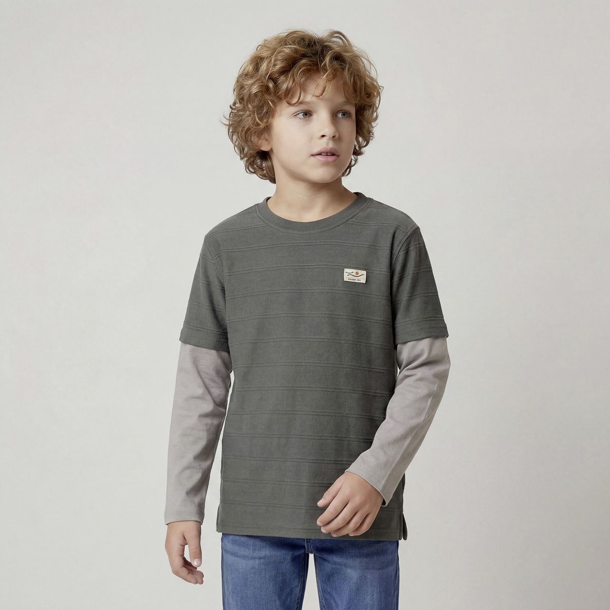 YAMP - Polera Niño Manga Larga Algodón Yamp