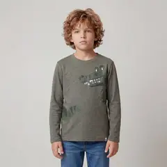YAMP - Polera Niño Manga Larga Algodón