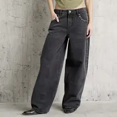 AMERICANINO - Jeans Ballon Tiro Bajo Mujer