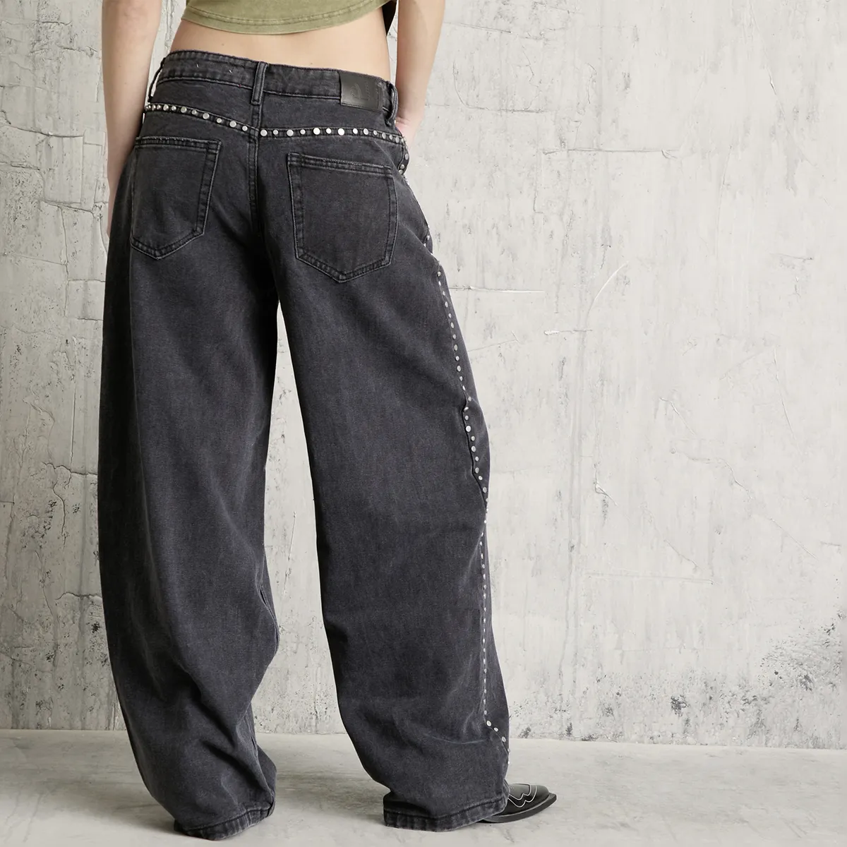 AMERICANINO - Jeans Ballon Tiro Bajo Mujer Americanino
