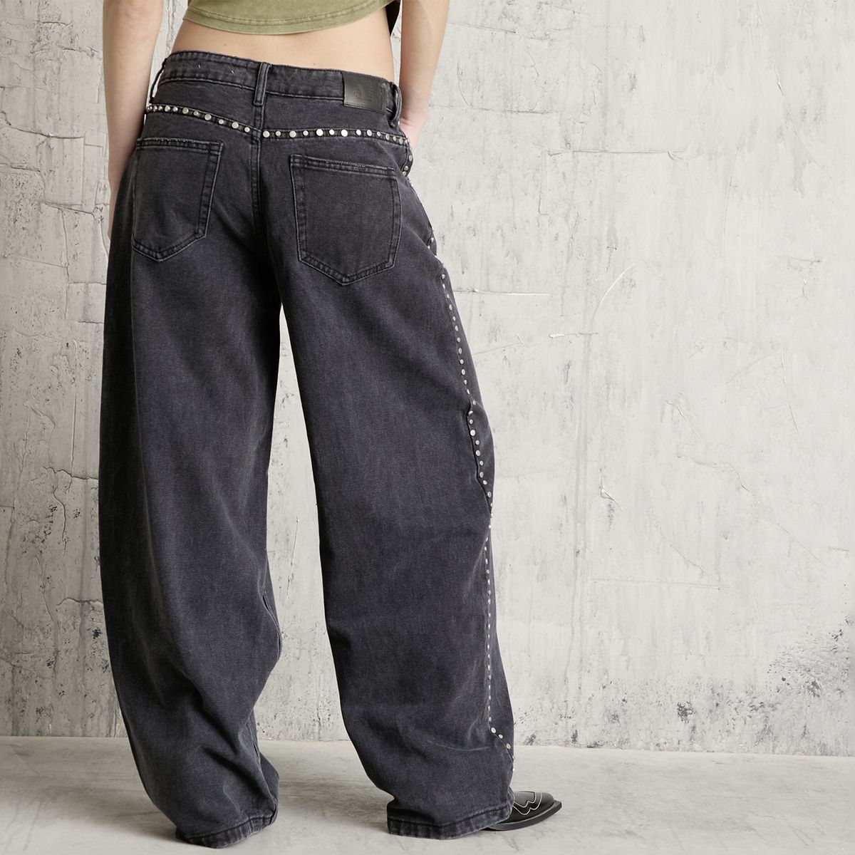 AMERICANINO - Jeans Ballon Tiro Bajo Mujer Americanino