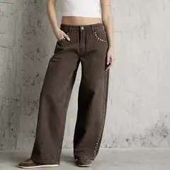 AMERICANINO - Jeans Ballon Tiro Bajo Mujer