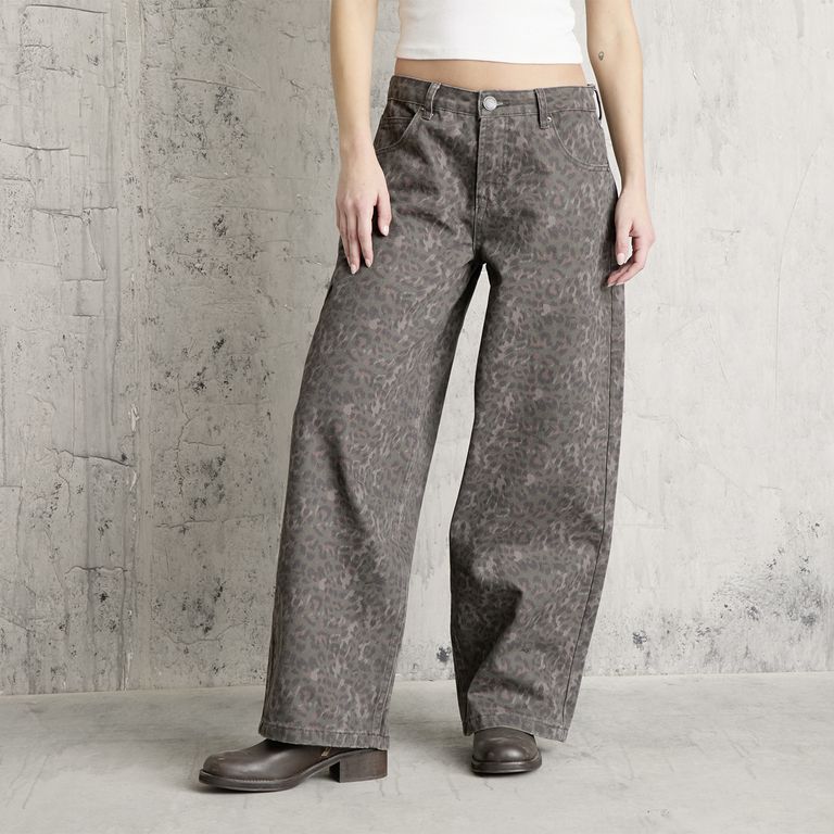 Jeans Ballon Tiro Bajo Mujer