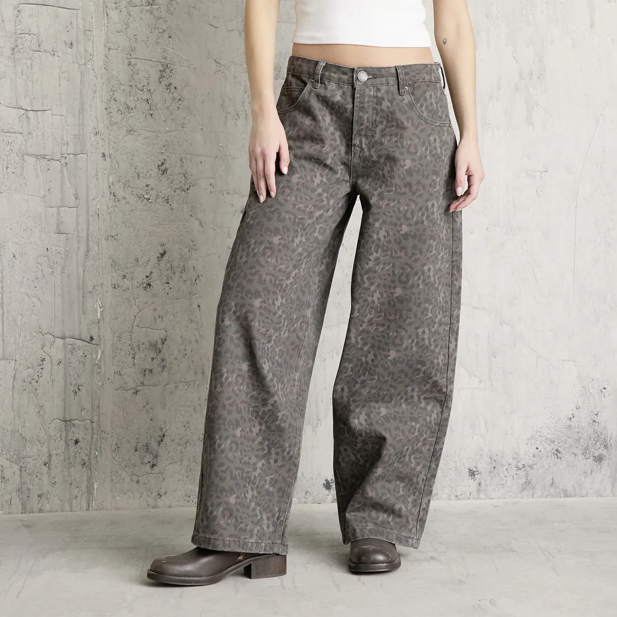 AMERICANINO - Jeans Ballon Tiro Bajo Mujer Americanino