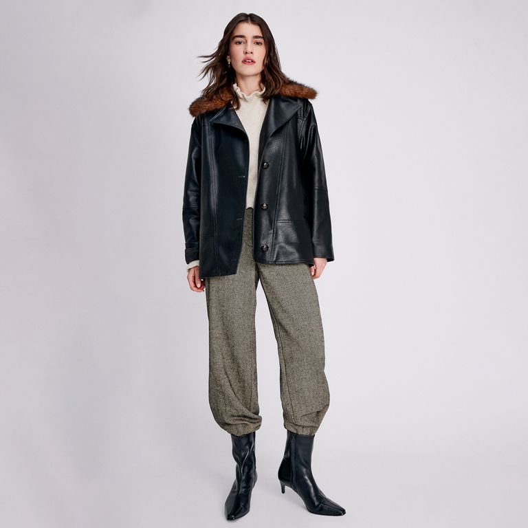 BASEMENT Chaqueta Cuello Pelo Mujer