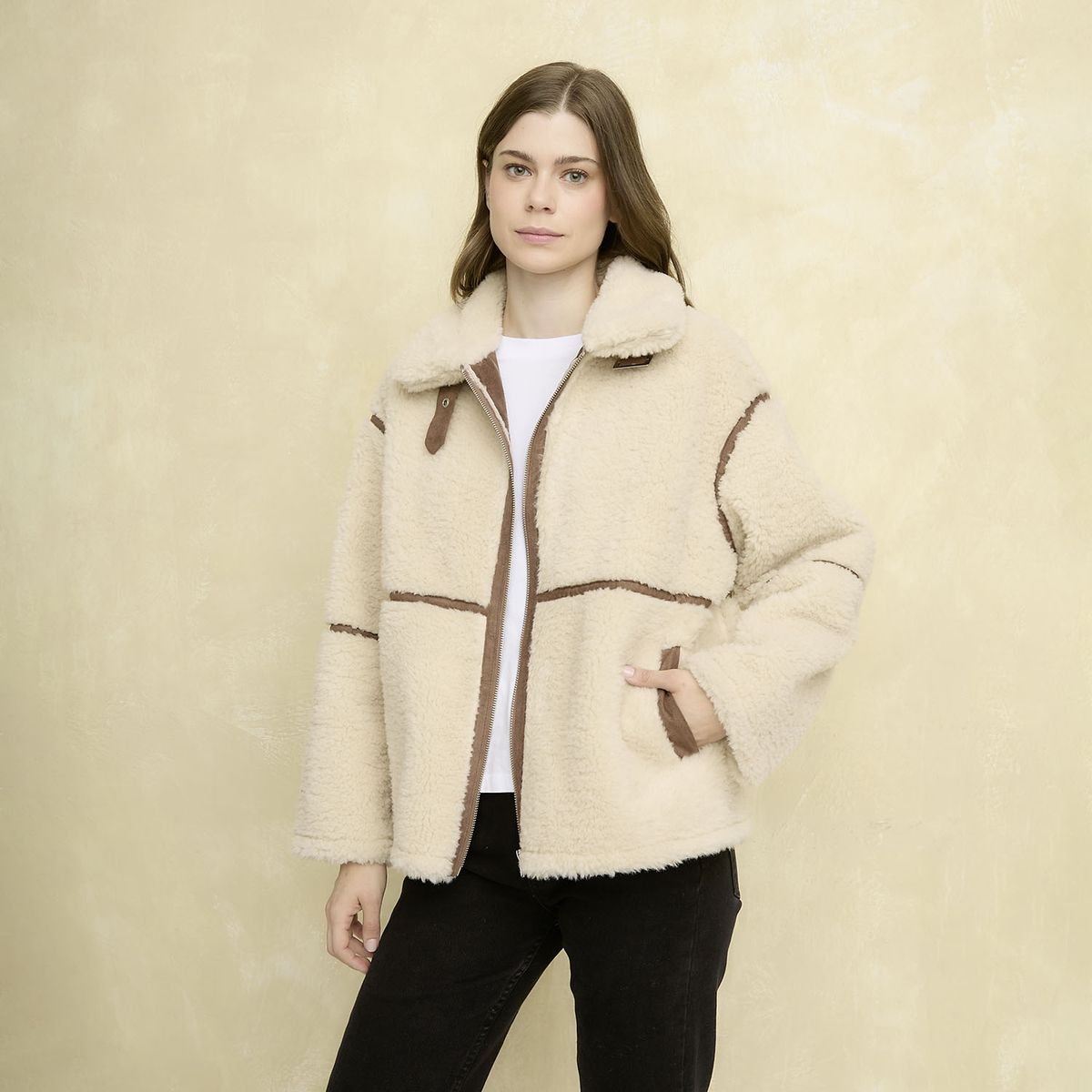 UNIVERSITY CLUB - Chaqueta Borrego Mujer University Club