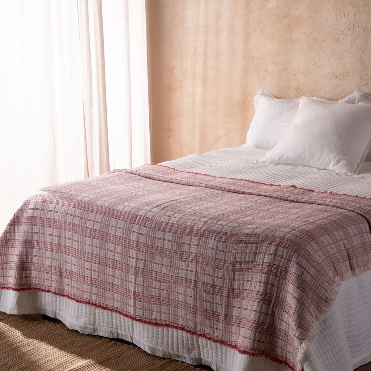 BASEMENT HOME - Manta Tartan Amarena 100% Algodón 130x180 Cm Basement Home