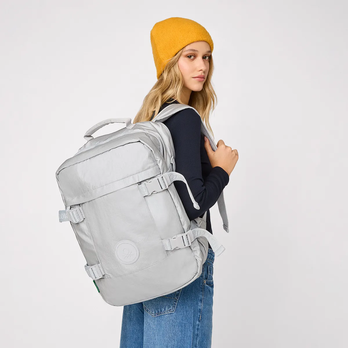 BENETTON - Mochila Viral de Viaje Impermeable Benetton