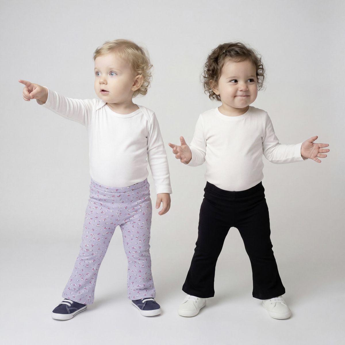 YAMP - Pack De 2 Calzas Bebé Niña Flare Yamp